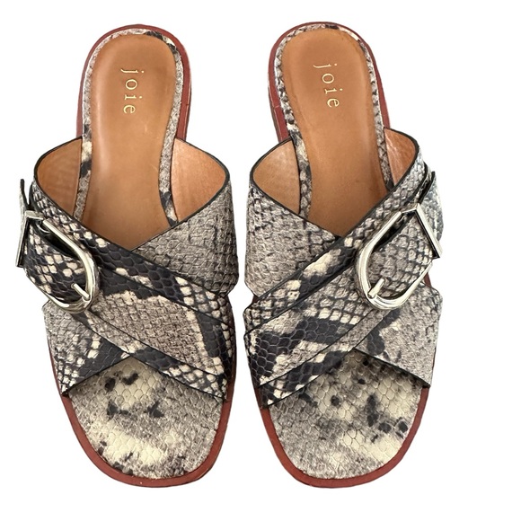 Joie Snake Print Sandals - Picture 2 of 5